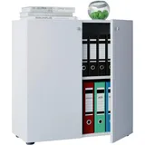 VCM Lona Aktenschrank 70 x 39 x 74 cm weiß