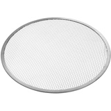 HENDI Pizza Screen, Pizzagitter, Pizzablech, Pizzaschieber, Ideal für gleichmäßiges Pizza-Backen, ø230mm, Aluminium