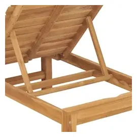 vidaXL Sonnenliege 64 x 21 x 0 cm Braun