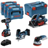 Bosch Professional Akku-Maschinenset inkl. L-Boxx + 3 Akkus 4.0/5.5Ah (0615990N36)