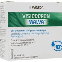 Weleda Visiodoron Malva Augentropfen in Einzeldosispipet.