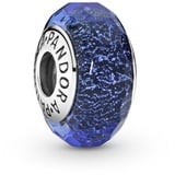 Pandora Iridescent Blue Faceted Glass Charme 791646