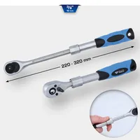 BRILLIANT TOOLS 3/8 Teleskop-Umschaltknarre 220-320 mm