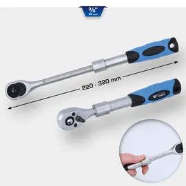 BRILLIANT TOOLS 3/8 Teleskop-Umschaltknarre 220-320 mm