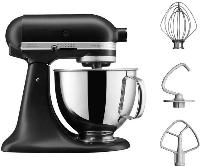 Preisvergleich Produktbild KitchenAid Artisan Mixer 5KSM125EBM Matt Schwarz