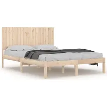 vidaXL Massivholzbett 180 x 200 cm Braun