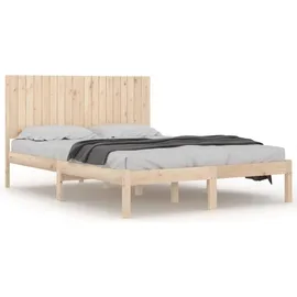 vidaXL Massivholzbett 180 x 200 cm Braun
