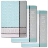Dyckhoff Geschirrtuch Set 3-teilig blau