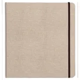 Clairefontaine Reisealbum A6 Goldine Leinen, 32 Blatt 30x30cm Natur 96100C