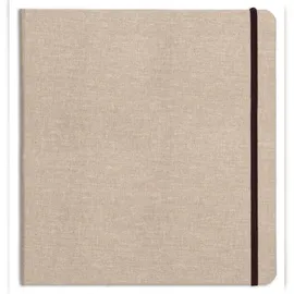 Clairefontaine Reisealbum A6 Goldine Leinen, 32 Blatt 30x30cm Natur 96100C
