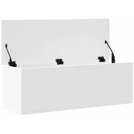 vidaXL Truhe Weiß 102x35x35 cm Holzwerkstoff