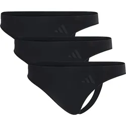 Adidas Low Rise Thong 3er Pack Damen - schwarz S