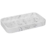 5five simply smart 5five - rechteckiges, eckiges tablett lea mit marmoreffekt