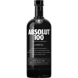 Absolut Vodka 100 – 50 Vol.-Prozent Edel-Vodka in eleganter, schwarzer Flasche – Luxuriöses Genusserlebnis – 1 x 1 l | 1l (1er Pack)