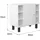 ML-Design Waschbeckenunterschrank 60 x 54 x 32 cm Weiß