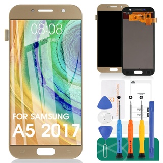 SRJTEK Für Samsung Galaxy A5 A520 LCD-Bildschirm, für A5 2017 A520F A520F/DS A520K A520L A520S TFT-LCD-Display, A5, LCD-Display, Touchscreen, Digitizer, Glas, Sensor, Ersatzteile, goldfarben