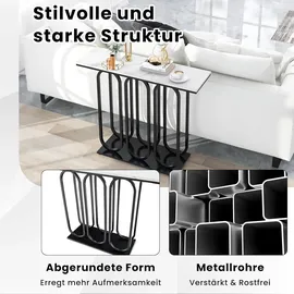 Costway Konsolentisch 100x30x80cm schwarz