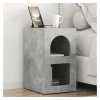 vidaXL Nachtschrank Beton Grau 29,5 x 33,5 x 50 cm Grau