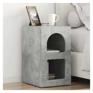 vidaXL Nachtschrank Beton Grau 29,5 x 33,5 x 50 cm Grau