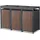 ML-Design Mülltonnenbox 196 x 80 x 124 cm beige