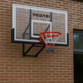 PEGASI Basketballbrett Pro Schwarz 140 x 80 cm