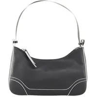 Tom Tailor Damen Larisa Schultertasche, schwarz, Uni, Gr. ONESIZE