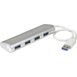 Startech StarTech.com 4 Port kompakter USB 3.0 Hub mit eingebautem Kabel