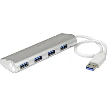 Startech StarTech.com 4 Port kompakter USB 3.0 Hub mit eingebautem Kabel