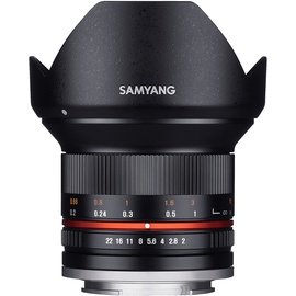 Samyang 12 mm F2,0 NCS CS Canon M schwarz