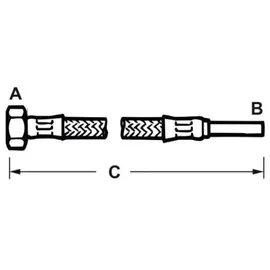 CORNAT Flexibler Verbindungsschlauch KTW-A, 3/8 IG, x.. - Installation