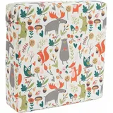 Kinder-sitzerhöhung, Quadratisches Baby-hochstuhlkissen, Sitzerhöhung, Verstellbares Und Waschbares Kinderstuhlkissen Mit Riemen (weißer Fuchs) - Tigrezy