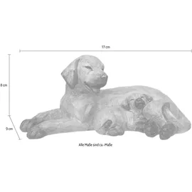 Ambiente Haus Hund mit Welpe braun liegend
