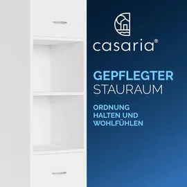 CASARIA Deuba Badezimmerschrank 185x30x30cm Weiß