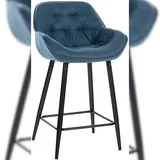 CLP Barhocker 54 x 93,5 x 57,5 cm Blau
