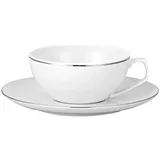 Rosenthal Tasse TAC Gropius Platin Teetasse 2tlg, Porzellan