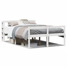 vidaXL Seniorenbett 150 x 200 cm Weiß