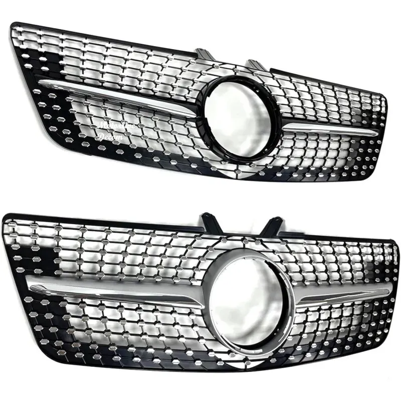 Verchromter Kühlergrill für Mercedes M‐Klasse W164 ML320 ML350 ML550 ML63 AMG 2009–2012 Mercedes‐Benz ML‐Klasse
