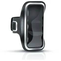 Arendo Smartphone-Tragegurt, Fitness Armband für 4,7` Smartphones, Schlüsselfach, Reflektorstreifen