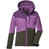 KILLTEC Mädchen Funktionsjacke mit Kapuze und Schneefang/Outdoorjacke ist wasserdicht KOW 170 GRLS JCKT, dunkelorchidee, 152,