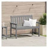 vidaXL Gartenbank 120 x 59 x 88 cm Grau