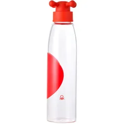 Benetton Rote Borosilikat-Wasserflasche 500 ml
