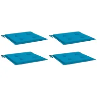 VidaXL Gartenstuhl-Kissen 4 Stk. Blau 40x40x3 cm Oxford-Gewebe