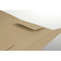 Falken 80001464 25x Einschlagmappe für DIN A4, 320g/m2 Manila-RC-Karton, mit 3 Klappen - Grau