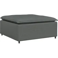 VidaXL Modulares Sofa Fußhocker-Modul Dunkelgrau 100x100x48 cm