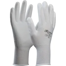 Gebol Schutzhandschuh Micro Flex | 10 (XL) | weiß | Feinstrick mit PU-Beschichtung | 1 Paar