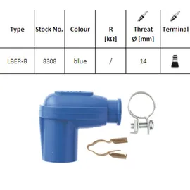 NGK 8308 Zündkerzenstecker LBER-B Blau