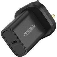 Otterbox UK 20W USB-C PD Ladegerät, Schnellade Funktion für Smartphone und Tablet, Sturzgeschützt und Robust, Schwarz,