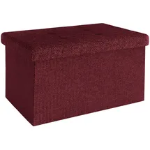 Intirilife Sitzbank Faltbar Kirsch Rot 49 x 30 x 30 cm