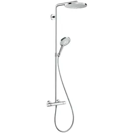 Hansgrohe Raindance S Duschsystem 240 1jet, PowderRain, EcoSmart, mit Thermostat, 28823000,
