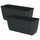 Spetebo Balkon Blumenkasten 40 x 14 cm Anthrazit Komplettset